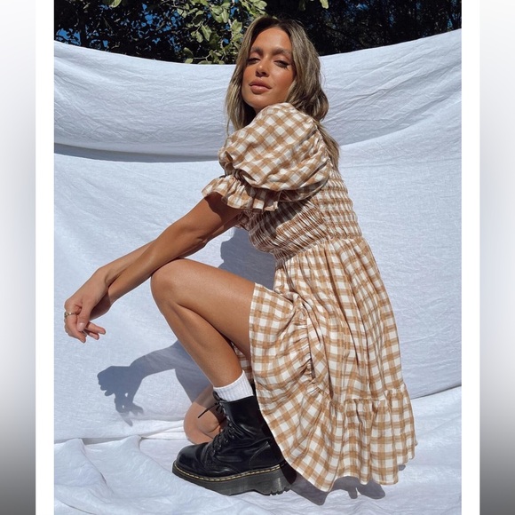 Princess Polly Dresses & Skirts - Princess Polly - Adelio Mini Dress Brown